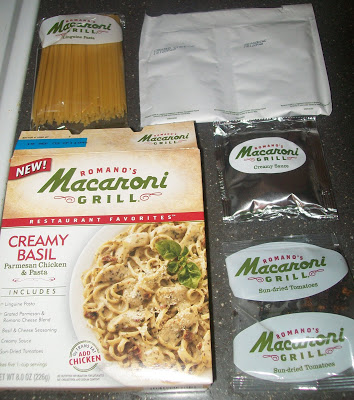 Romano’s Macaroni Grill Creamy Basil Parmesan Chicken & Pasta