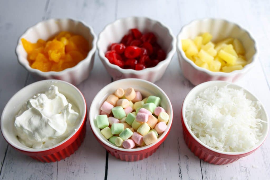 5 Cup Salad ingredients