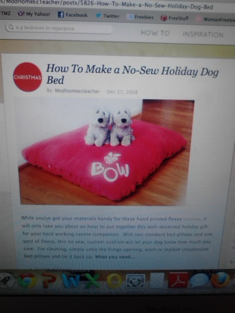 Let’s Get Pinteresty with a No-Sew Dog Bed