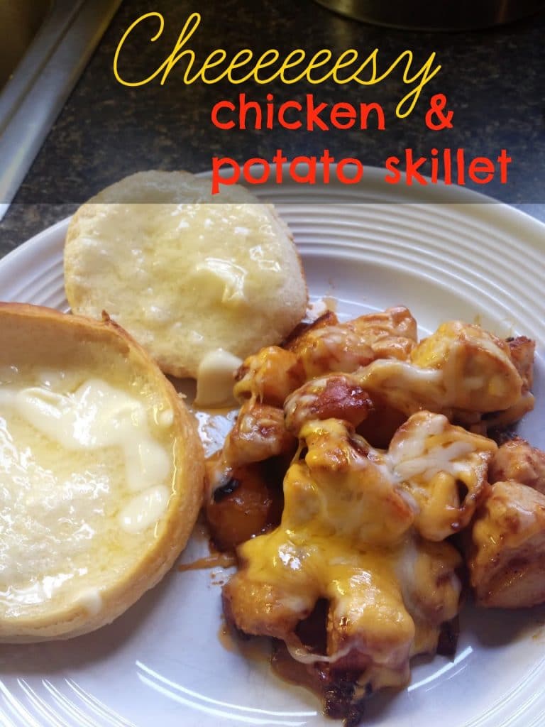 Recipe: Cheesy Chicken & Potato Skillet