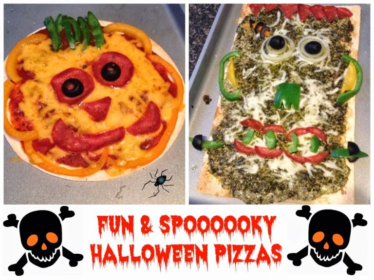 Fun & Spooky Halloween Pizzas for Kids