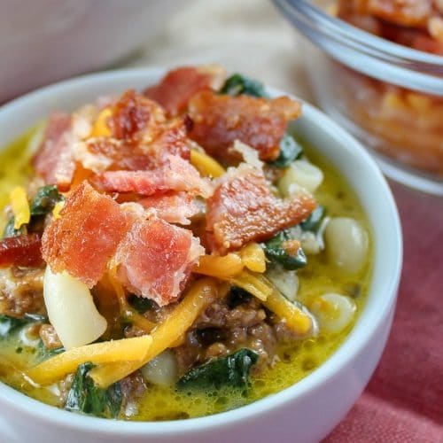 Quick Cheeseburger Macaroni Soup