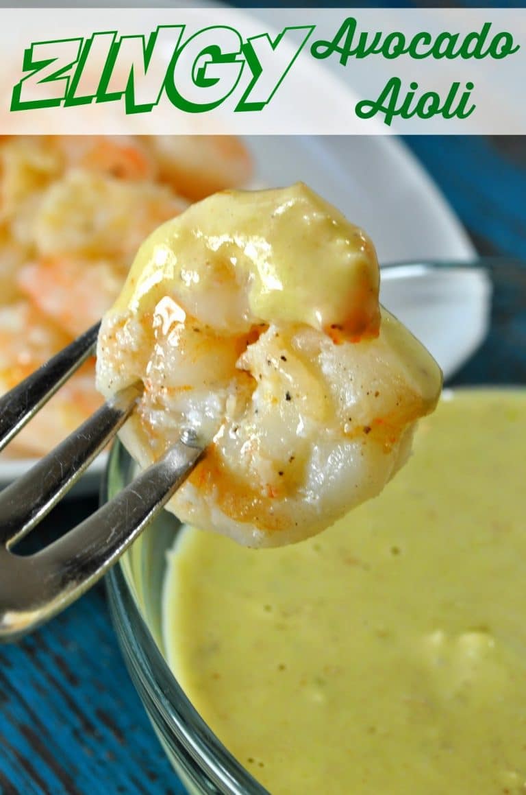 Recipe: Zingy Avocado Aioli with Sauteed Shrimp
