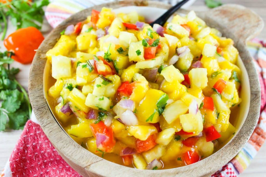 Mango Pineapple Habanero Salsa