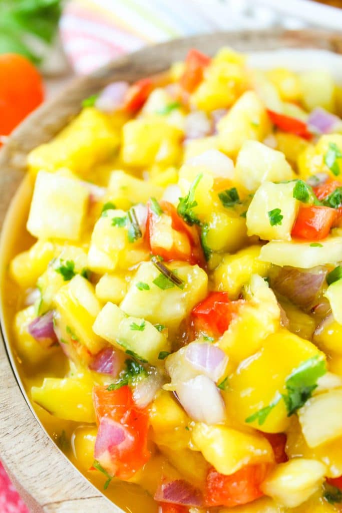 Mango Pineapple Habanero Salsa