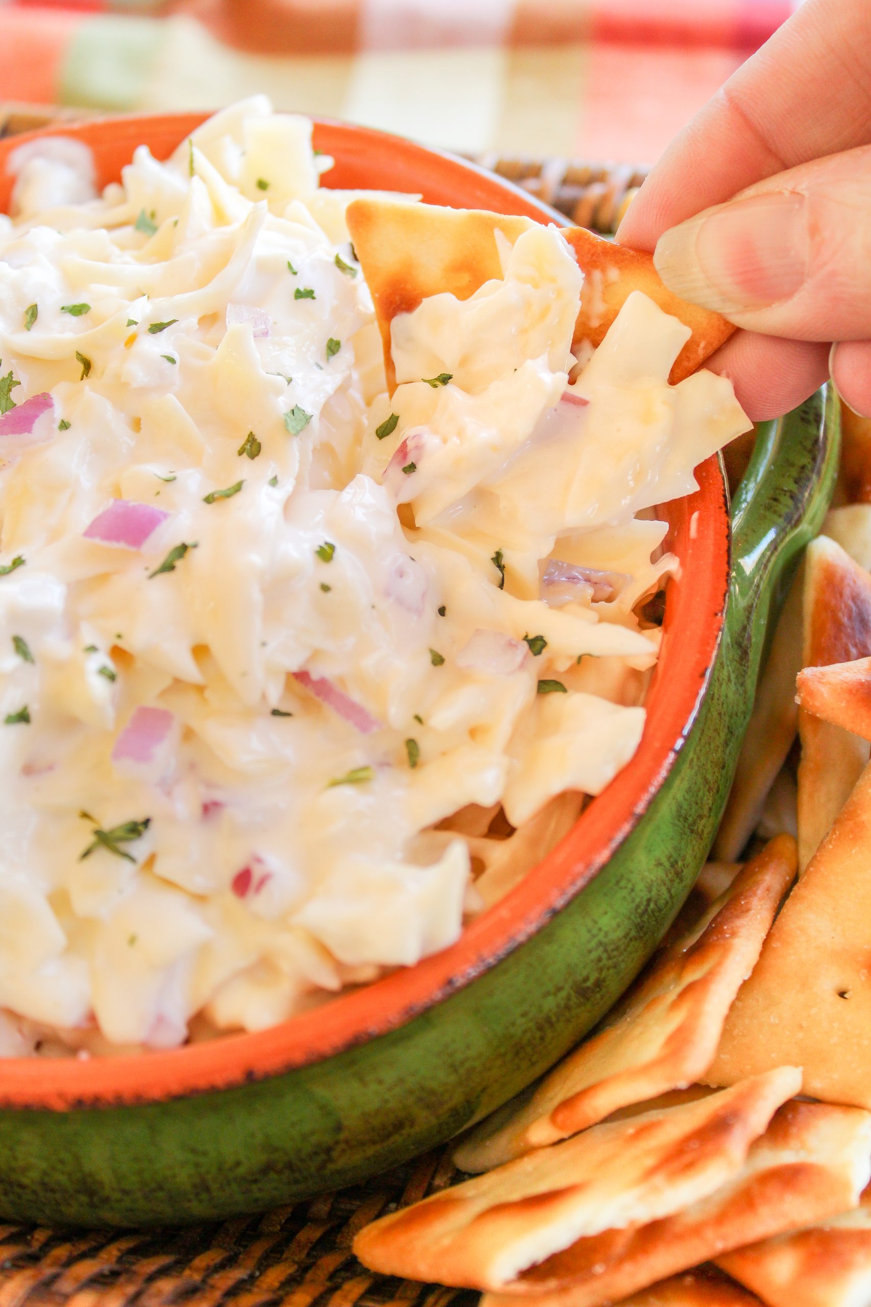 This delicious Jarlsberg cheese dip recipe comes from a family favorite cookbook! This cheese dip is so tasty and creamy, you’ll have a hard time not eating the whole batch! If you love Jarlsberg cheese, then you will love this recipe. It’s easy to prepare and perfect for parties, game day or anytime!  via @foodhussy