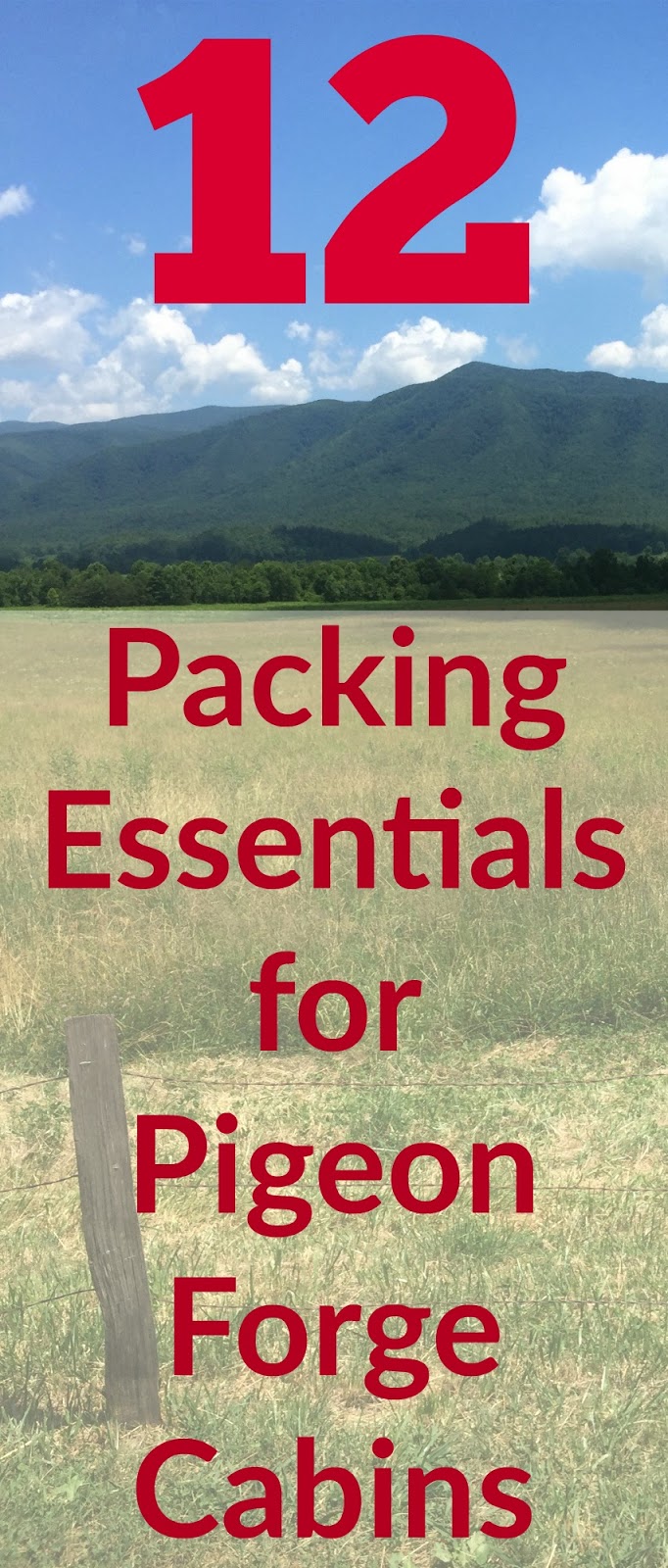 12 Packing Essentials for a Pigeon Forge/Gatlinburg Cabin Trip!
