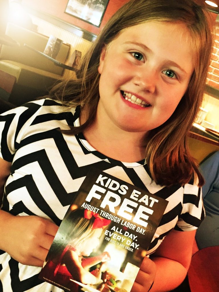 Kids Eat Free at O’Charleys thru Labor Day!