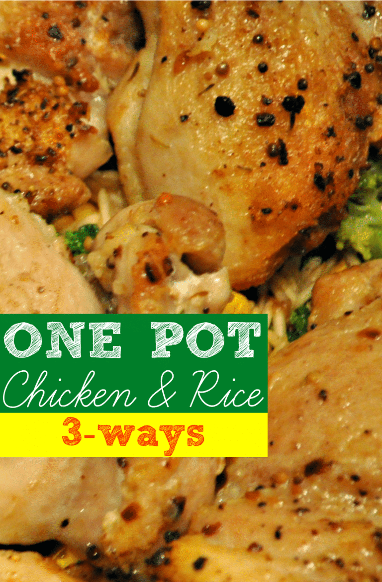 Food Hussy Recipe: One Pot Chicken & Rice: 3 Ways
