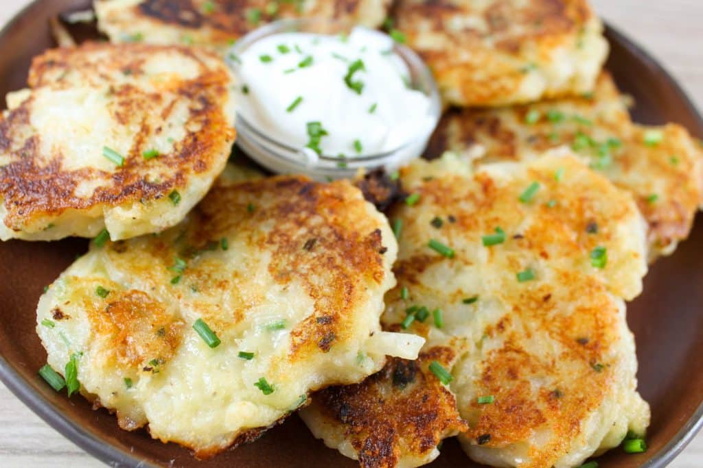 Cheese Potato Pancakes - The Food Hussy