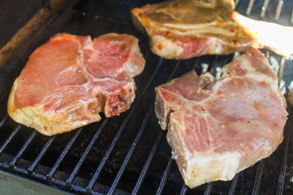 traeger grilled pork chops