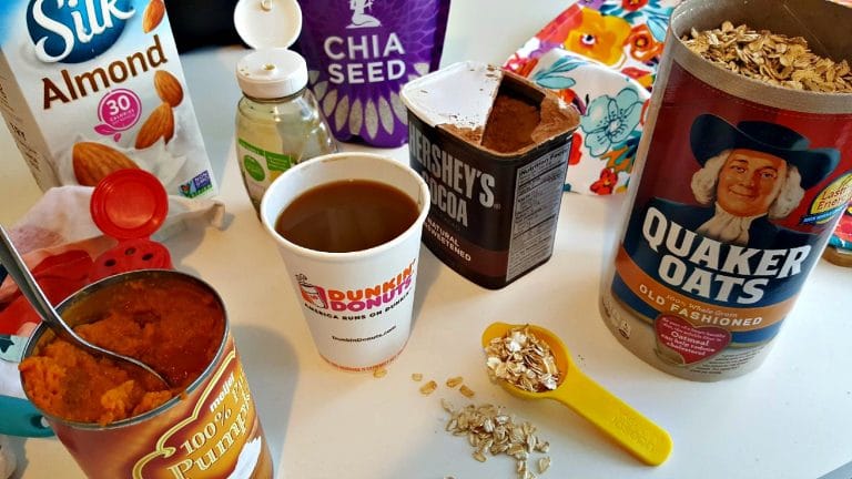 Recipe: Pumpkin Chocolate + Coffee Filled Overnight Oats