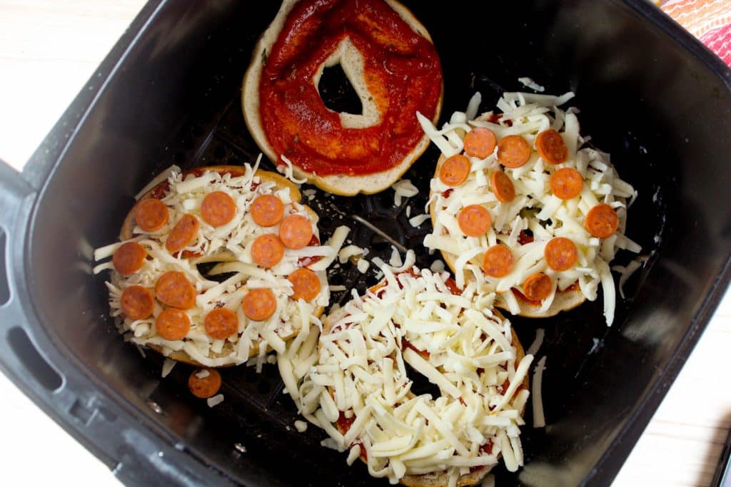 Pizza Bagels in the Air Fryer