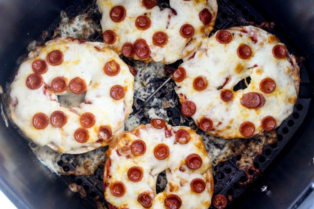 Pizza Bagels in the Air Fryer