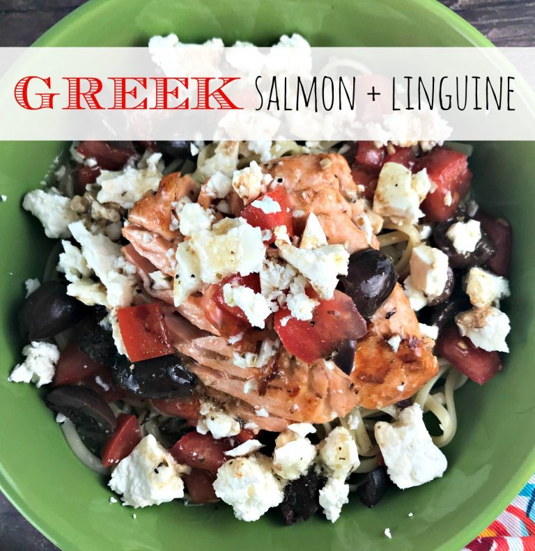 Recipe: Greek Salmon Pasta