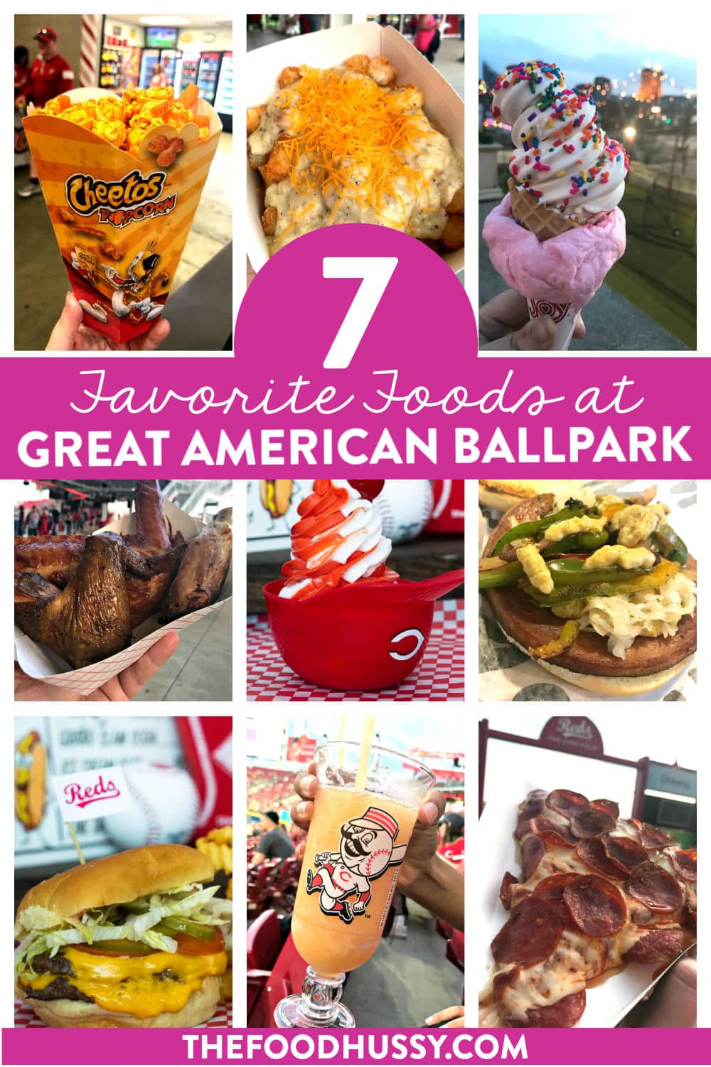 Great American Ballpark Food choices are delicious! You can pretty much find anything you want! GABP is mainly known for our Cincinnati Reds - America's first baseball team - but trust me - from Opening Day to the Playoffs - the food at the ballpark is just as good as the baseball!  via @foodhussy