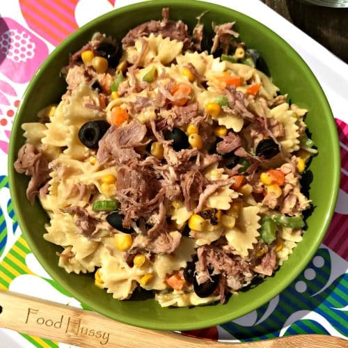 Pulled Pork Pasta Salad