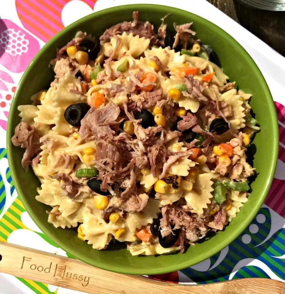 Pulled Pork Pasta Salad