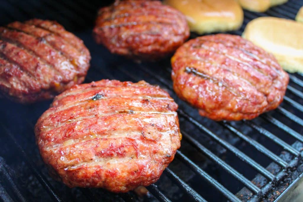 Traeger Smoked Stuffed Burgers