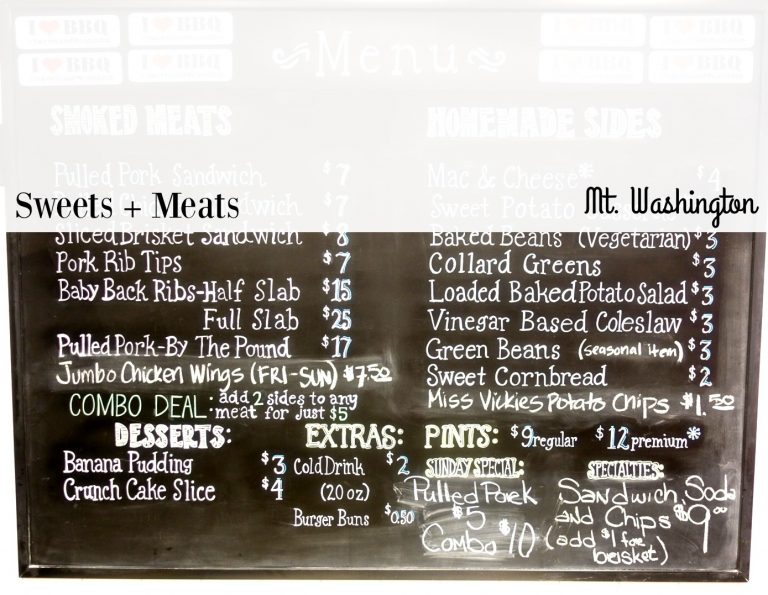 Restaurant Review: Sweets & Meats, Mt Washington
