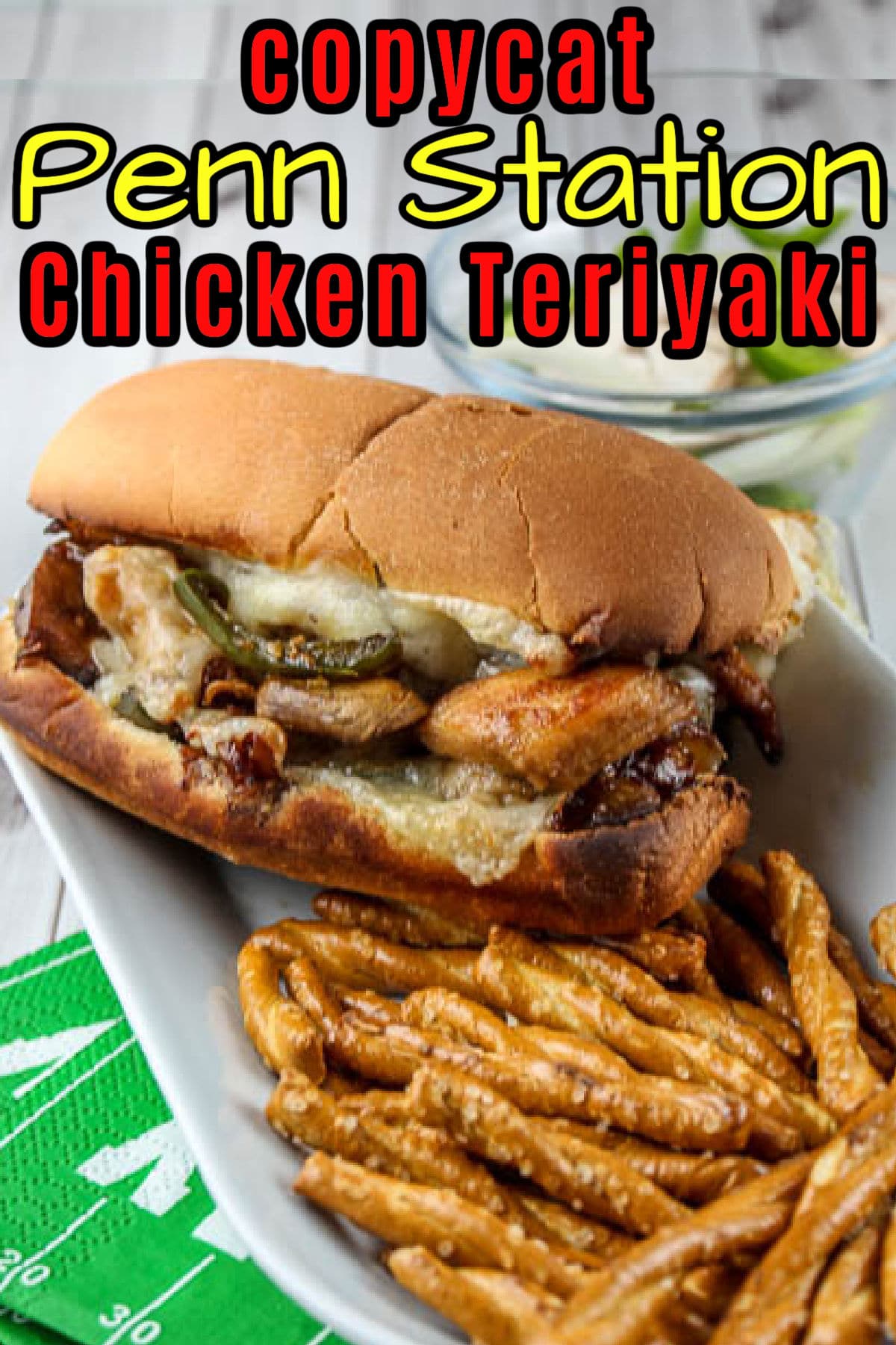 The Penn Station Chicken Teriyaki sub is one of my favorite Cincinnati area sandwiches and it is so delicious! It’s tangy and filled with chicken, veggies and – of course – cheese! You’ll love it! via @foodhussy