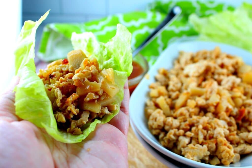 Copycat PF Chang's Lettuce Wraps are so delicious and easy to make! Plus they're quick - dinner on the table in 20 minutes! Yes Please! (And they're delicious!!!)
