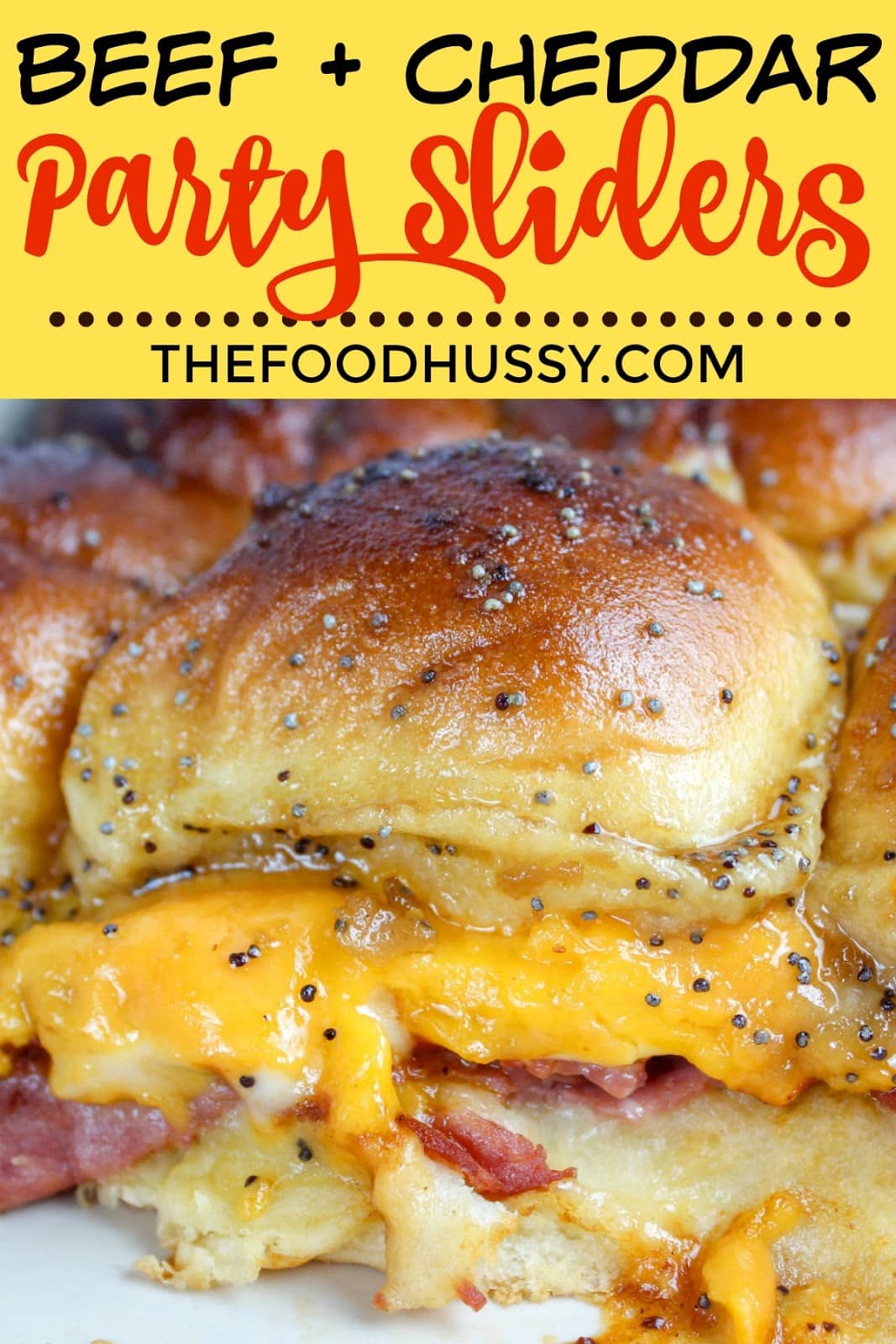 Beef and Cheddar Sliders are the perfect addition to any game day appetizer spread or are a great weeknight dinner any time. Soft Hawaiian rolls loaded up with sliced roast beef, sharp cheddar cheese and a yummy sauce. So good!
 via @foodhussy