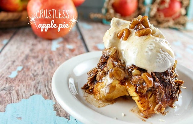 crustless apple pie