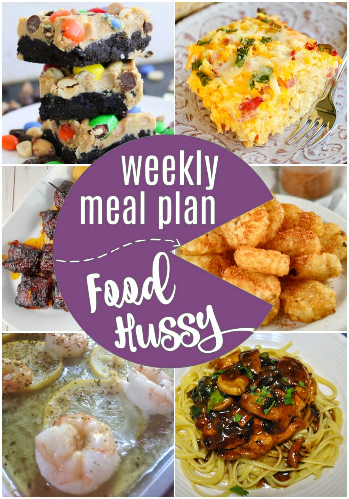 Weekly Meal Plan - you'll never need to ask "what's for dinner"! Just pin this page and any night of the week you can find something delicious!!! 