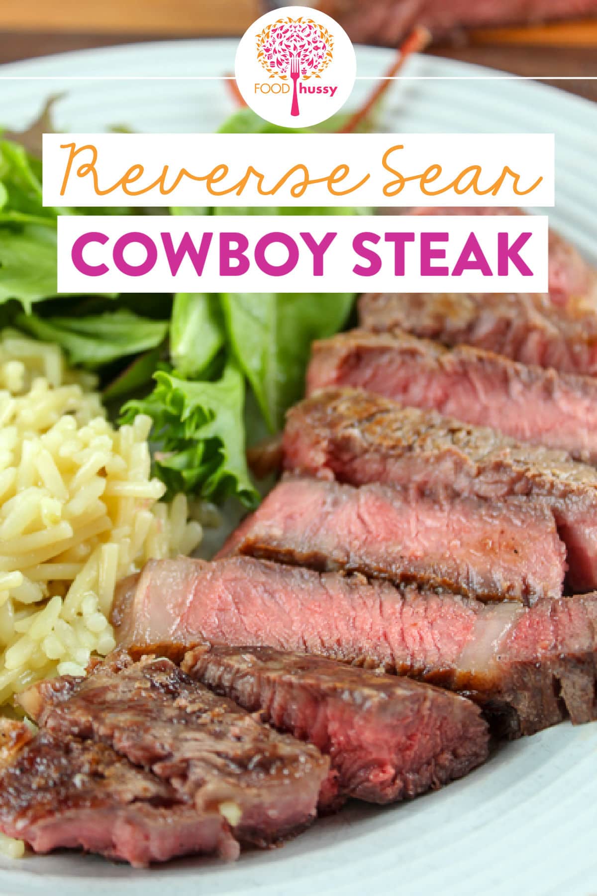 A Reverse Seared Cowboy Steak is delicious and the beef has tons of flavors!!! This is an easy method for cooking and will serve at least two people!  via @foodhussy