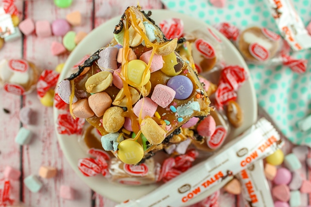 Easter Caramel Peanut Butter Cookie Fudge