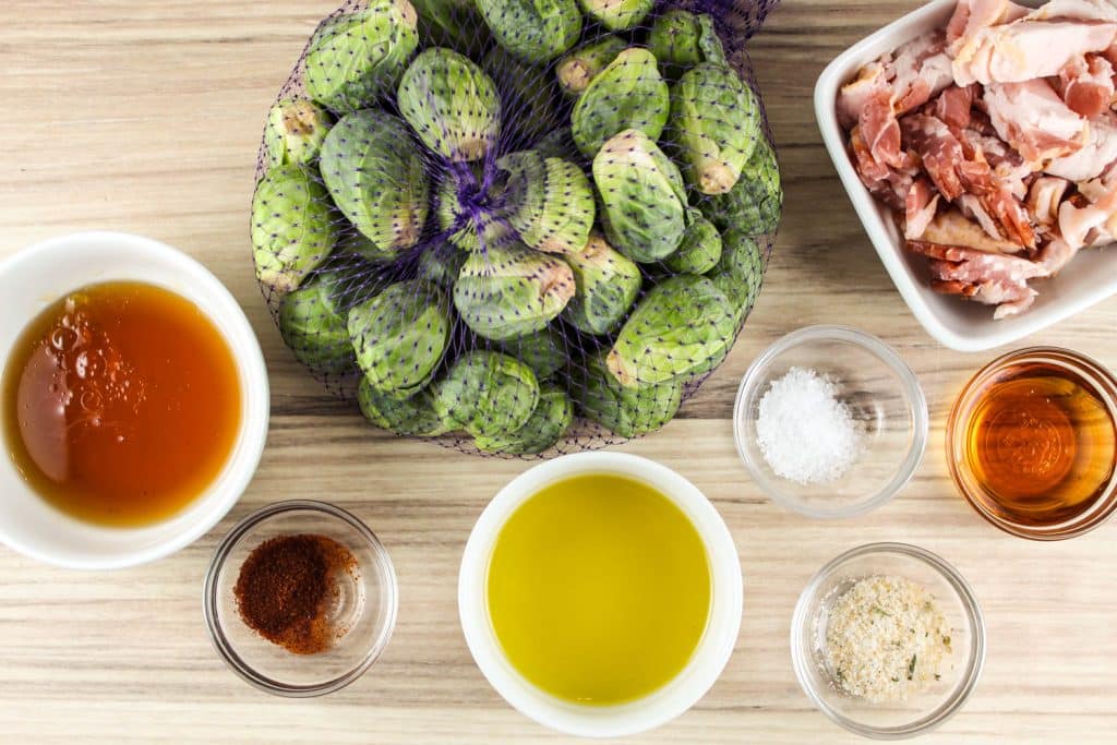 Air Fryer Brussels Sprouts with Maple Syrup