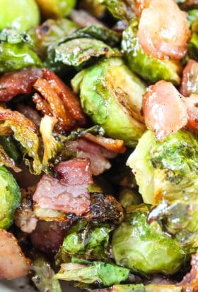 Air Fryer Brussels Sprouts with Maple Syrup