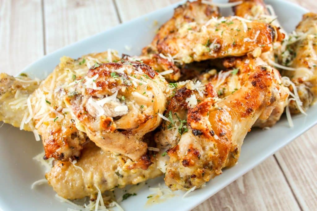 Air Fryer Garlic Parmesan Chicken Wings