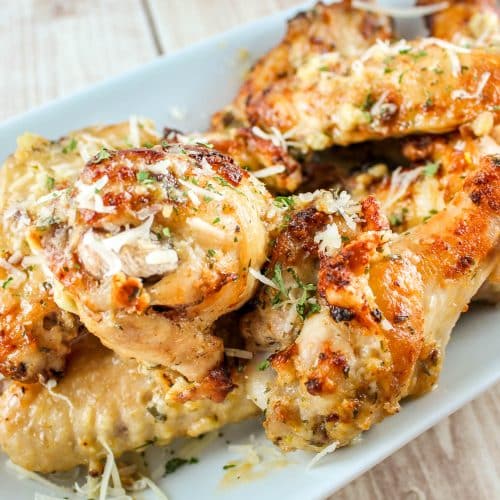 Air Fryer Garlic Parmesan Chicken Wings