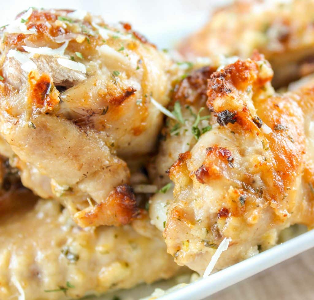 Air Fryer Garlic Parmesan Chicken Wings