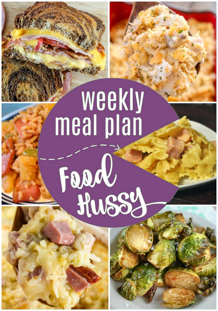 Weekly Meal Plan - leftover ham and leftover turkey #leftoverham #leftoverturkey #mealplan