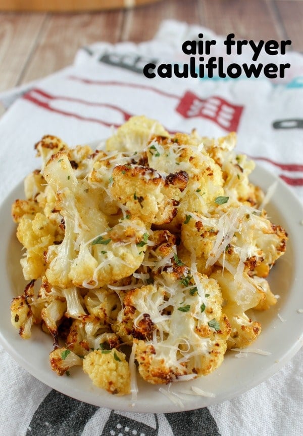 Roasted Cauliflower is all the rage right now – but I wanted to do it quicker and easier – so I turned to my air fryer! You toss your cauliflower in one special ingredient and you’re done! It’s also way quicker than using the oven and I think it tasted much better.  via @foodhussy