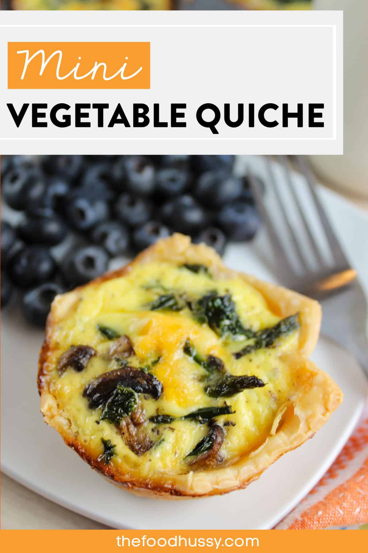 Vegetable Mini Quiches are great for any brunch or make up a batch on the weekend so you have quick breakfasts all week long! The flavor of spring vegetables will brighten any brunch table!
 via @foodhussy