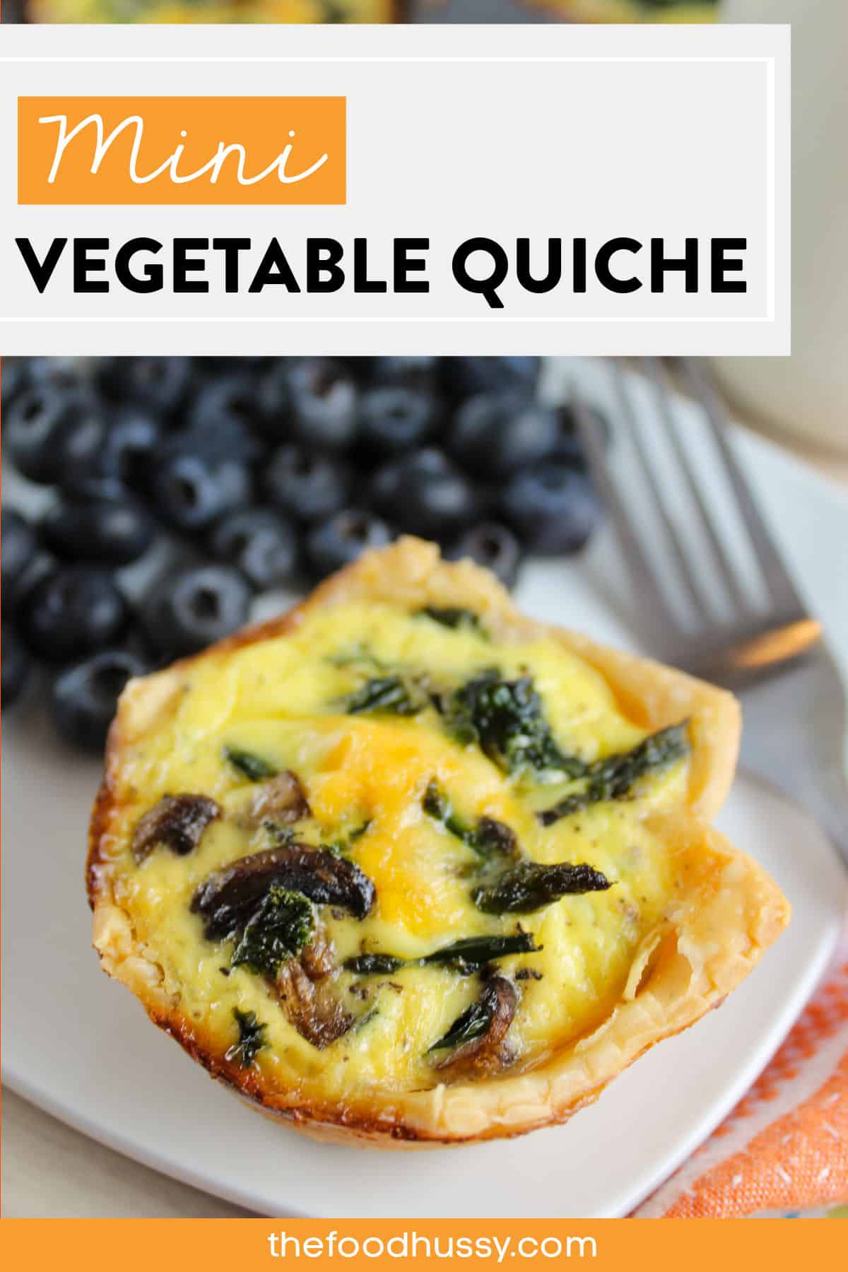 Vegetable Mini Quiches are great for any brunch or make up a batch on the weekend so you have quick breakfasts all week long! The flavor of spring vegetables will brighten any brunch table!
 via @foodhussy