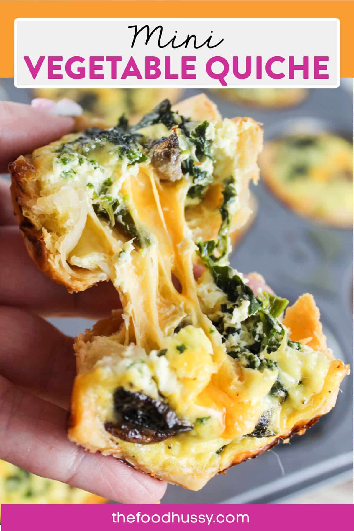 Vegetable Mini Quiches are great for any brunch or make up a batch on the weekend so you have quick breakfasts all week long! The flavor of spring vegetables will brighten any brunch table!
 via @foodhussy