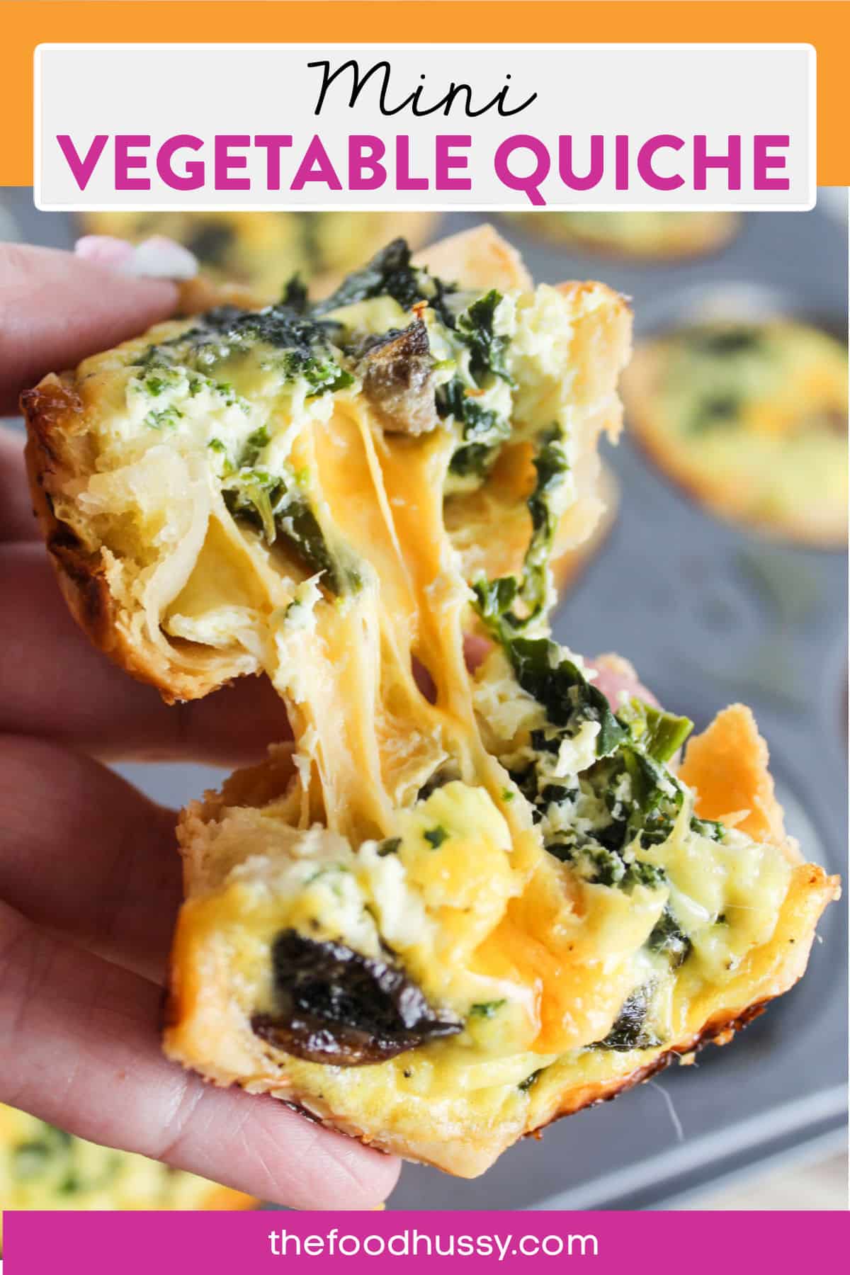 Vegetable Mini Quiches are great for any brunch or make up a batch on the weekend so you have quick breakfasts all week long! The flavor of spring vegetables will brighten any brunch table!
 via @foodhussy