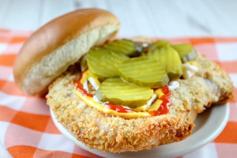 Air Fryer Iowa Breaded Pork Tenderloin Sandwiches