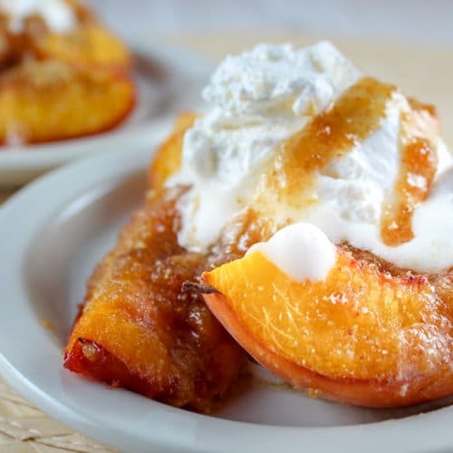 Air Fryer Grilled Peaches