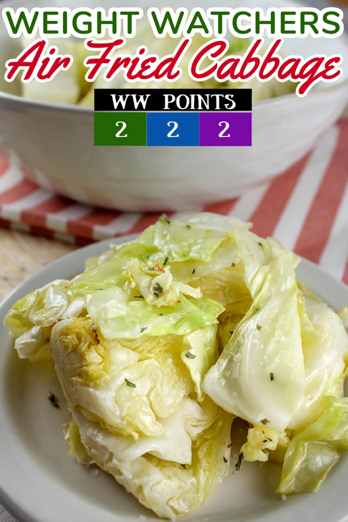 Air Fried Cabbage is my new favorite side dish. Cabbage is such a healthy food – and we think of it as either cold & crunchy or hot & soggy – but NOT anymore! This healthy fried cabbage is light and still has a nice bite to it!  via @foodhussy