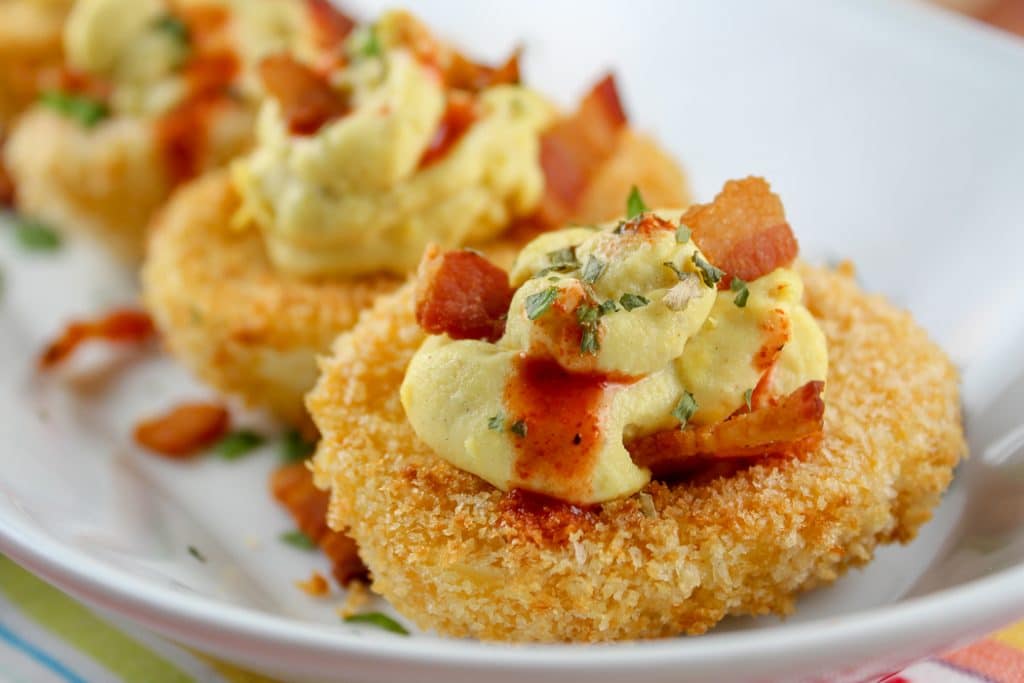 Deep Fried Deviled Eggs (Air Fryer Version)