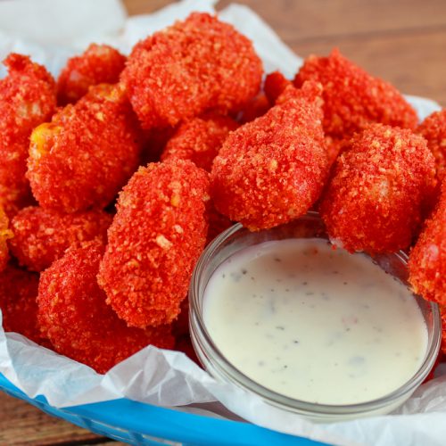 Copycat Applebees Flamin' Hot Cheetos Cheese Bites