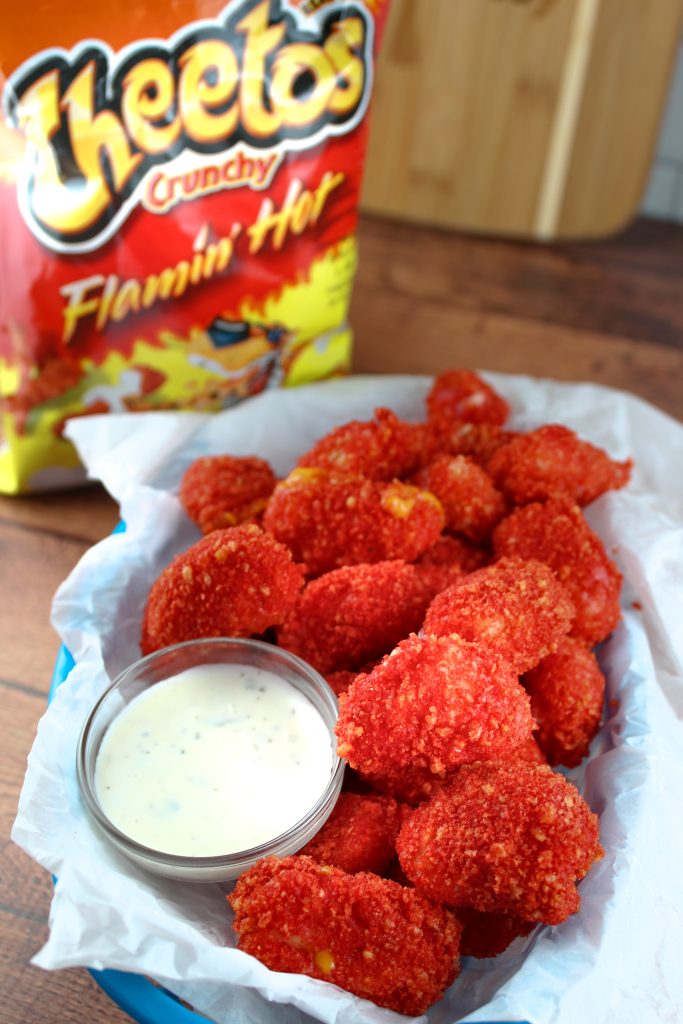 Copycat Applebees Flamin' Hot Cheetos Cheese Bites