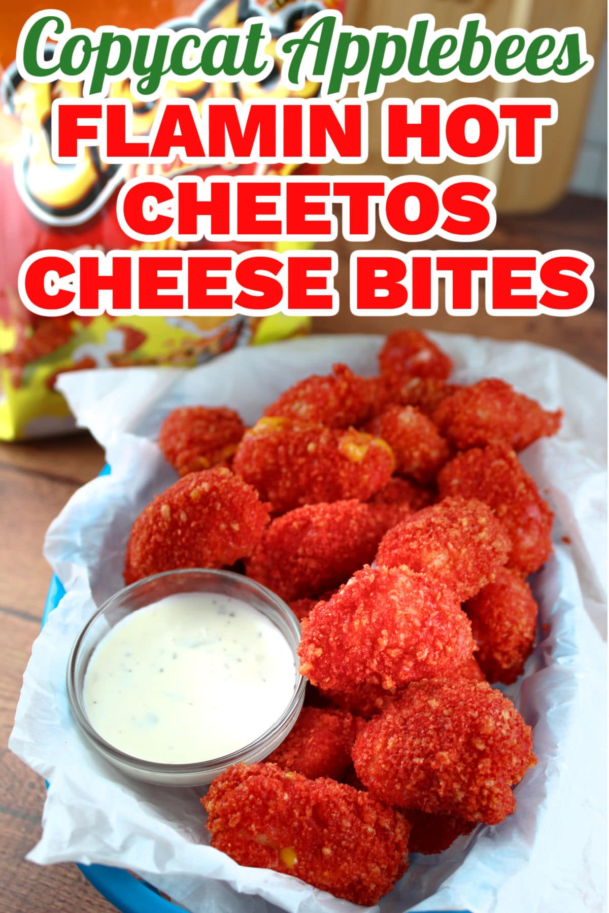 This Copycat Applebees Flamin' Hot Cheetos Cheese Bites recipe puts a twist on the deep fried finger food. They're crunchy, spicy hot and soooo cheesy! But no need to find your nearest Applebees - you can make them at home (in your air fryer)!   via @foodhussy