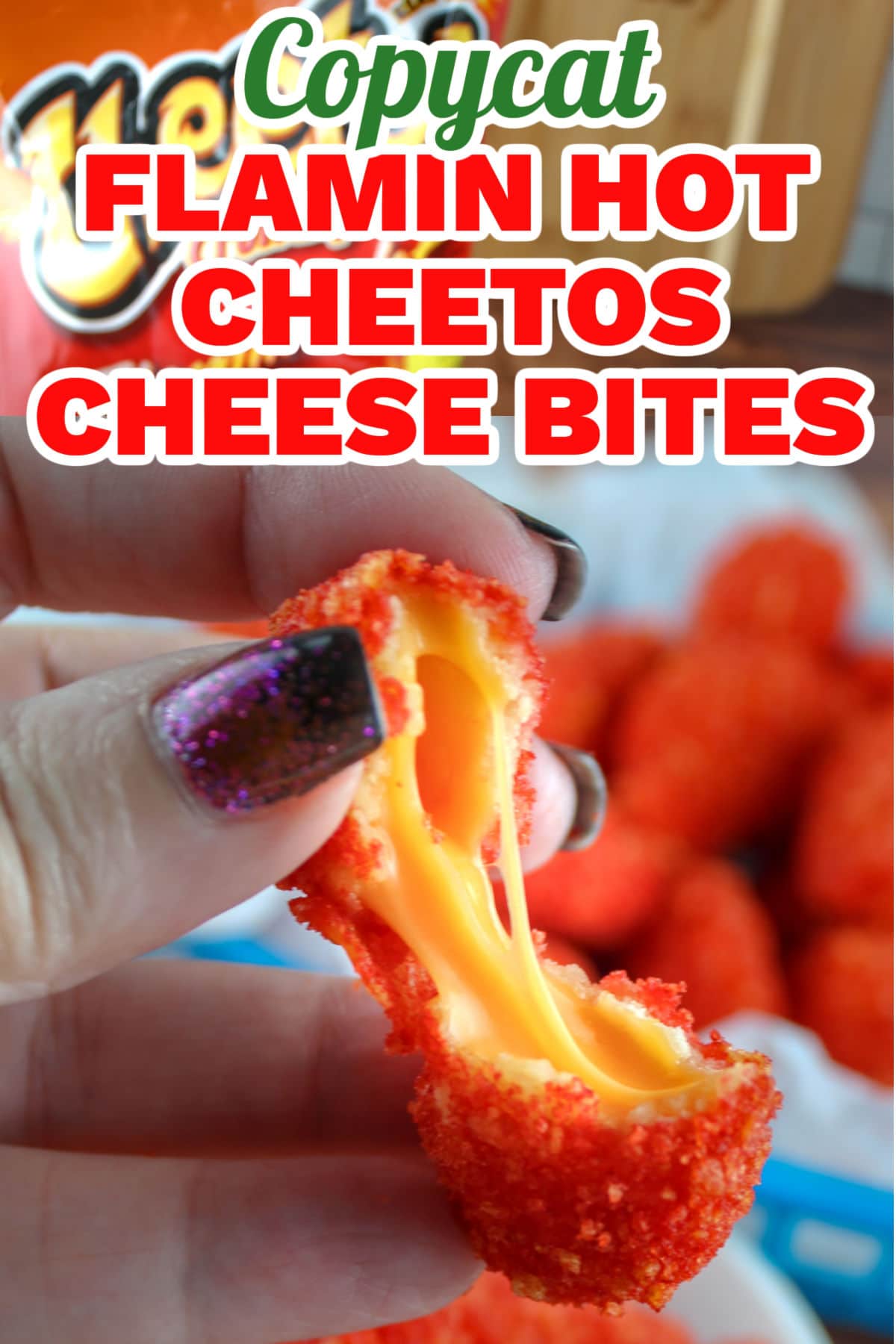 This Copycat Applebees Flamin' Hot Cheetos Cheese Bites recipe puts a twist on the deep fried finger food. They're crunchy, spicy hot and soooo cheesy! But no need to find your nearest Applebees - you can make them at home (in your air fryer)!   via @foodhussy